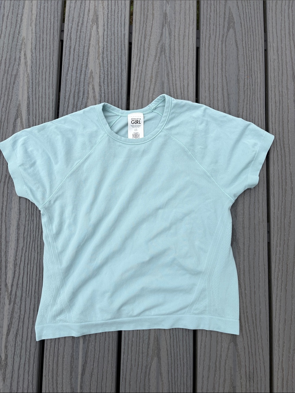Athleta Girl Mint Blue Short Sleeve Tee